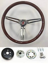 69-93 Oldsmobile Cutlass 442 Wood Steering Wheel High Gloss Chrome 15