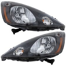 Headlight Set Left and Right For 2009-2014 Honda Fit Base DX LX Model picture