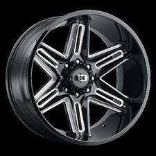VISION 363-24273GBMS-51--24x12-Offset 51mm Gloss Black Milled Spoke Wheel-78.1mm picture
