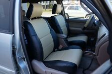 IGGEE S.LEATHER CUSTOM FIT SEAT COVERS FOR BUICK RENDEZVOUS 2002-2007 picture
