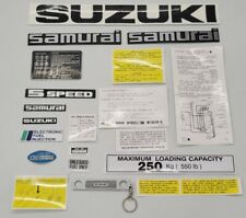 SUZUKI SAMURAI EMBLEMS AND DECALS (Black) picture