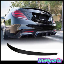 Rear Spoiler For 2014-2020 Mercedes Benz S450 S550 S560 AMG Style Glossy Black picture