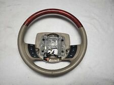 2005 - 2011 Lincoln Town Car Leather & Wood Steering Wheel w/ Audio & Cruise  picture