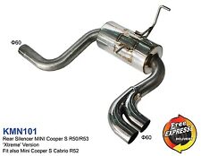 Exhaust muffler Handmade Full performance for Mini Cooper S 1.6i R50 R52 R53 60m picture