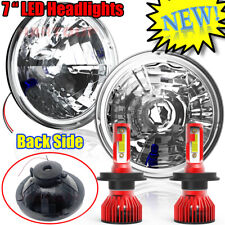 DOT Pair 7 inch Round LED Headlights Hi/Low Beam DRL Fit Chevy Nova Camaro Monza picture