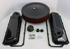 Ford 351C 351M 400M Black Engine Dress Up Kit Valve Covers Washable Air Cleaner picture