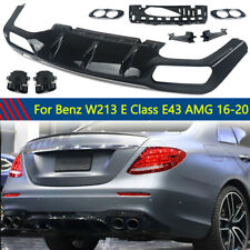 Rear Diffuser W/ Exhaust Tip Fit For  Benz W213 E300 E43/E53 AMG 2016-2020 picture