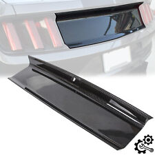 CARBON FIBER LOOK TRUNK PANEL DECKLID REAR TRIM COVER FOR 2015-2023 MUSTANG GT picture