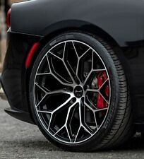 20'' Giovanna Monte Carlo Wheels Tires Gloss Black BMW 5 6 7 Series LS460 Camaro picture