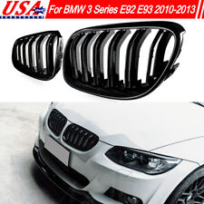 Gloss Black Front Kidney Grilles Grill For BMW E92 E93 328i 335i 2010-2013 LCI picture