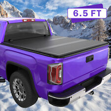 6.5FT Fiberglass 3Fold Hard Solid Bed Tonneau Cover For 2016-21 Nissan Titan XD picture
