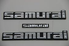 Fits Suzuki Samurai Side and Dash Emblem Badge Logo Set (3 Piece)  picture