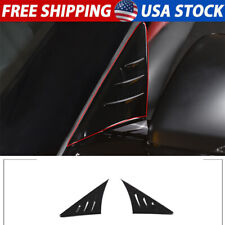 2PCS Glossy Black Anti-wind Buffeting Deflector For Toyota Supra A90 2019-22 picture