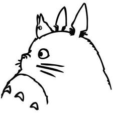 Studio Ghibli Totoro sit anime cartoon die cut Vinyl car decal sticker picture