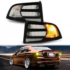 Black Housing Clear Lens Tail Light Taillights Lamps For Acura TL 2004-2008 picture