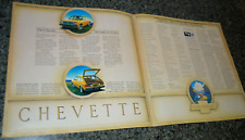★★1981 CHEVY CHEVETTE FOLD OUT ORIGINAL DEALER ADVERTISEMENT PRINT AD 81 POSTER picture