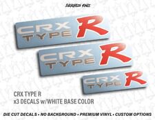 CRX Type R Custom Hatch Decal Badge Set for Honda Ballade Sports CR-X Si JDM EF picture