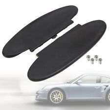2PCS Porsche 987 996 997 911 986 Cayman Boxster Sun Visor Mirror Cover-Black picture