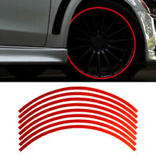 16Pcs Motorcycle Car Wheel Rim Reflective Stripe Decal Tape Sticker Accessories picture