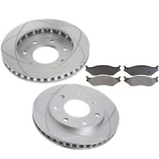 Front Ultra Slotted Disc Brake Rotors & Pads For Ford F-250 Super Duty 99; 331mm picture