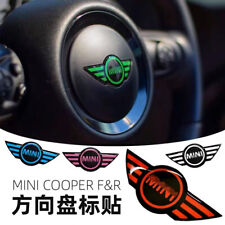 Car Steering Wheel Emblem Sticker Decal for MINI Cooper Countryman Clubman JCW picture