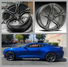 20'' inch 1LE MRR M017 Wheels Gunmetal with Tires fit Chevy Camaro LT LS SS New picture