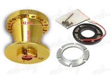 6-HOLE GOLD ALUMINUM STEERING WHEEL HUB ADAPTER FIT 83-88 MITS. STARION/CORDIA picture