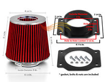 Air Intake MAF Adapter + RED Filter For 87-99 Nissan Maxima 300ZX 3.0L picture