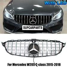 GTR Grille Grill Emblem With Camera Hole Fit Mercedes W205 C CLASS 2015-2018 picture