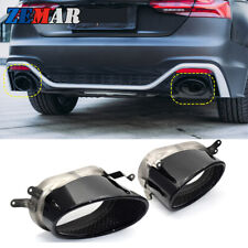 Car Exhaust Pipe Rear Tail Muffler Tips For Audi A4 A5 A6 A7 Up RS3 RS4 RS6 RS7 picture