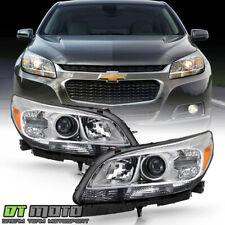 2013 2014 2015 Chevy Malibu Halogen Projector Headlights Headlamps Left+Right picture