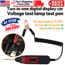 Car Digital Voltage Tester LCD Electric Test Pen Probe Detector With LED Light picture