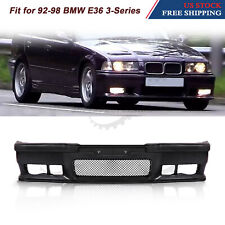 Fit 92-98 BMW E36 3Series 1Pc M3 Style Replacement Front Bumper Body Kit+Grille picture
