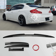 For Infiniti 4 Door G35 G37 Sedan Rear Trunk Spoiler Wing Lip Carbon Fiber Look picture