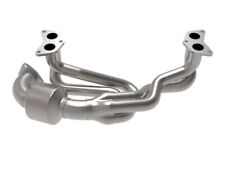 aFe Twisted Steel 304 Stainless Steel Header w/ Cat 13-19 for Subaru Outback H4- picture