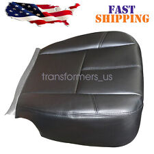 For 2007-2014 GMC Yukon XL 1500 XL 2500 Driver Bottom Leather Seat Cover Black picture