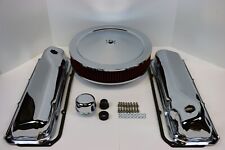 Ford 351C 351M 400M Chrome Engine Dress Up Kit Valve Covers Washable Air Cleaner picture