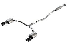 BORLA CAT-BACK S-TYPE EXHAUST w/ BLACK TIPS for 2018-2020 TOYOTA CAMRY 3.5L XSE picture