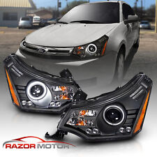 2008-2011 Black LED + LED Halo Projector Headlight For Ford Focus Coupe / Sedan picture