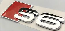 CHROME S6 FIT AUDI S6 REAR TRUNK EMBLEM BADGE NAMEPLATE DECAL LETTER NUMBER picture