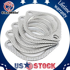 5PCS 3 Inch Exhaust Gasket 2-Bolt 78mm Flange High Temperature Gasket Fire Ring picture