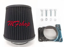 Black Air Intake Filter + MAF Sensor W/screws Adapter For 91-99 Dodge Stealth V6 picture