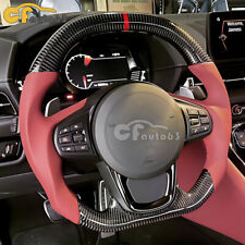 Carbon Fiber Flat Sport Steering Wheel For 2020+ Toyota Supra GR A90 MKV picture