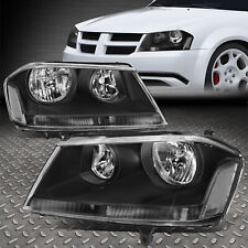 FOR 08-14 DODGE AVENGER OE STYLE BLACK HOUSING CLEAR CORNER HEADLIGHT HEAD LAMPS picture