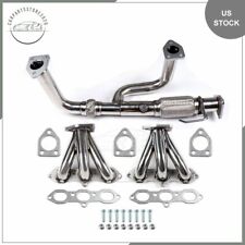STAINLESS RACING HEADER EXHAUST MANIFOLD FOR 2000-2001 CL/TL ACCORD SOHC New picture