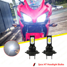 2X H7 LED Headlight Bulbs Conversion Kit 6000K White For Honda CBR500R 2013-2015 picture