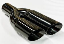 Exhaust Tip 3.00 Inlet 3.00 Outlet 13.00 long WDWDRS30013-300-BC-SS Dual Round S picture