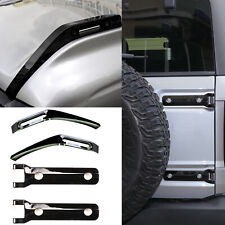 Black Door Tailgate Spare Tire&Front Engine Hood Hinge Cover For Ford Bronco 21+ picture