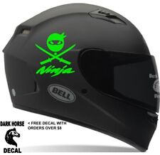 Ninja Warrior helmet decals (2)  Motorcycle body decals, Sticker Fit Kawasaki  picture