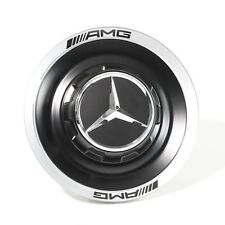 1x (or set) AMG Wheel hub cover forged rims hub cap matte black Genuine Mercedes picture
